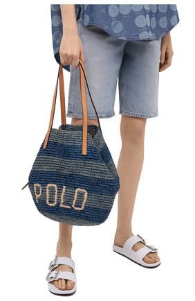 Женская сумка POLO RALPH LAUREN синего цвета по цене 23900 руб., арт. 428834937 | Фото 2 Женская сумка POLO RALPH LAUREN синего цвета, арт. 428834937 | Фото 2
