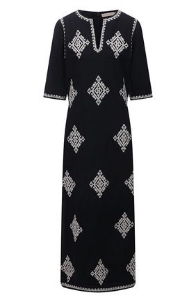 Женская туника изо льна и вискозы TORY BURCH черно-белого цвета по цене 54100 руб., арт. 48703 | Фото 1 Женская туника изо льна и вискозы TORY BURCH черно-белого цвета, арт. 48703 | Фото 1