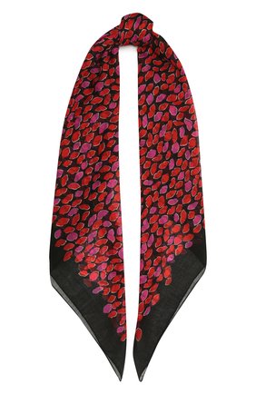 Женский шерстяной платок SAINT LAURENT фуксия цвета по цене 41950 руб., арт. 659753/3Y200 | Фото 1 Женский шерстяной платок SAINT LAURENT фуксия цвета, арт. 659753/3Y200 | Фото 1