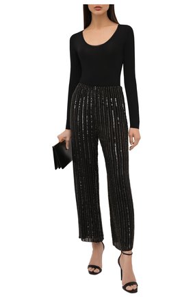 Женские брюки из вискозы JENNY PACKHAM черного цвета по цене 116000 руб., арт. GGP102 | Фото 2 Женские брюки из вискозы JENNY PACKHAM черного цвета, арт. GGP102 | Фото 2