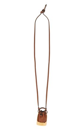 Женская кулон на шнурке balloon LOEWE коричневого цвета по цене 61500 руб., арт. J710E19X01 | Фото 1 Женская кулон на шнурке balloon LOEWE коричневого цвета, арт. J710E19X01 | Фото 1