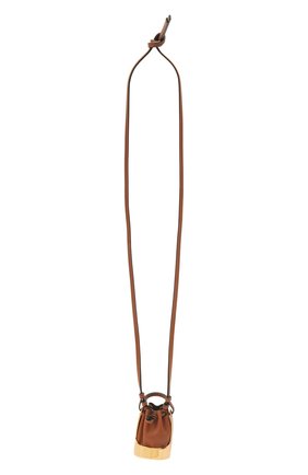 Женская кулон на шнурке balloon LOEWE коричневого цвета, арт. J710E19X01 | Фото 1 (Материал: Натуральная кожа)
