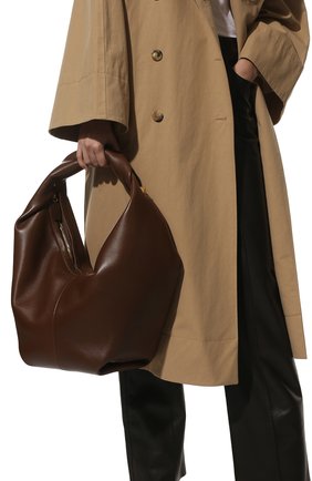 Женская сумка roman stud VALENTINO коричневого цвета, арт. VW0B0J14/BSF | Фото 2 (Сумки-технические: Сумки top-handle; Материал: Натуральная кожа; Размер: small)