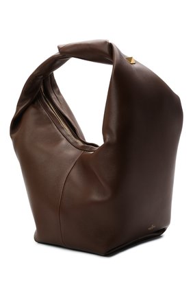 Женская сумка roman stud VALENTINO коричневого цвета, арт. VW0B0J14/BSF | Фото 3 (Сумки-технические: Сумки top-handle; Материал: Натуральная кожа; Размер: small)