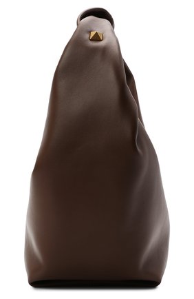 Женская сумка roman stud VALENTINO коричневого цвета, арт. VW0B0J14/BSF | Фото 5 (Сумки-технические: Сумки top-handle; Материал: Натуральная кожа; Размер: small)