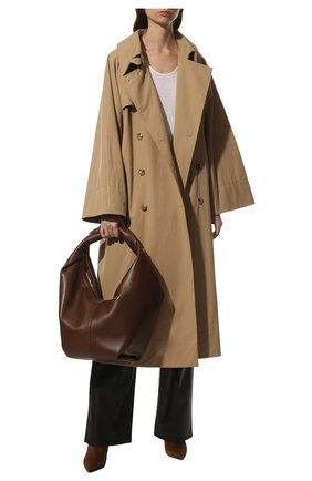 Женская сумка roman stud VALENTINO коричневого цвета, арт. VW0B0J14/BSF | Фото 7 (Сумки-технические: Сумки top-handle; Материал: Натуральная кожа; Размер: small)