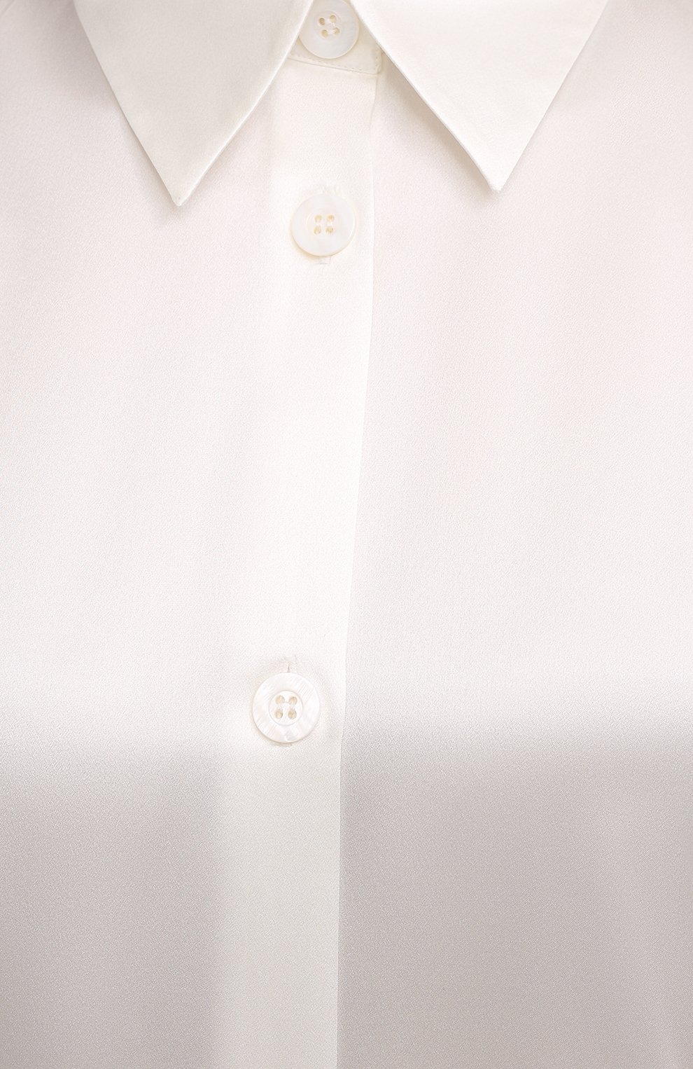 Женская шелковая сорочка LA PERLA кремвого цвета, арт. 0046940 | Фото 5 (Материал внешний: Шелк)