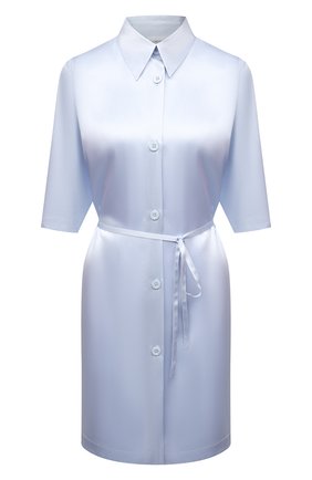 Женская шелковая сорочка LA PERLA голубого цвета по цене 25700 руб., арт. 0046940 | Фото 1 Женская шелковая сорочка LA PERLA голубого цвета, арт. 0046940 | Фото 1