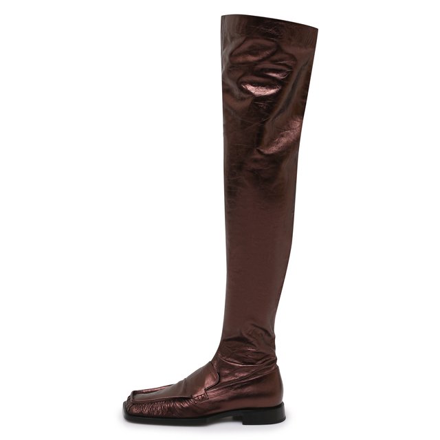 фото Кожаные ботфорты jil sander