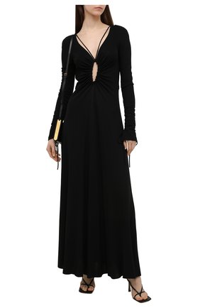 Женское платье из вискозы VICTORIA BECKHAM черного цвета по цене 158000 руб., арт. 1221WDR002533A | Фото 2 Женское платье из вискозы VICTORIA BECKHAM черного цвета, арт. 1221WDR002533A | Фото 2