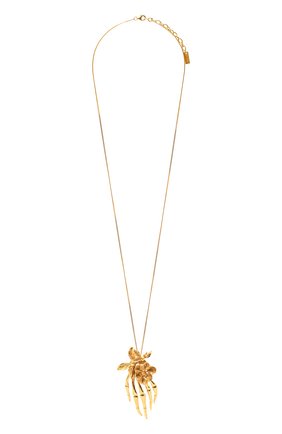 Женская кулон на цепочке SAINT LAURENT золотого цвета по цене 41950 руб., арт. 652969/Y1500 | Фото 1 Женская кулон на цепочке SAINT LAURENT золотого цвета, арт. 652969/Y1500 | Фото 1