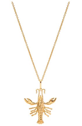 Женская кулон на цепочке SAINT LAURENT золотого цвета по цене 33250 руб., арт. 653358/Y1500 | Фото 2 Женская кулон на цепочке SAINT LAURENT золотого цвета, арт. 653358/Y1500 | Фото 2 (Материал: Металл)