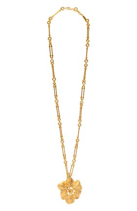 Женское колье SAINT LAURENT золотого цвета по цене 84200 руб., арт. 660823/Y1500 | Фото 1 Женское колье SAINT LAURENT золотого цвета, арт. 660823/Y1500 | Фото 1