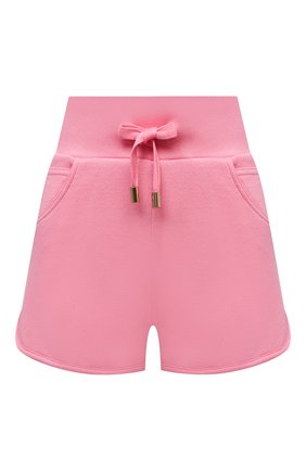Женские шорты из хлопка и кашемира BALMAIN розового цвета по цене 76450 руб., арт. VF20A000/B039 | Фото 1 Женские шорты из хлопка и кашемира BALMAIN розового цвета, арт. VF20A000/B039 | Фото 1