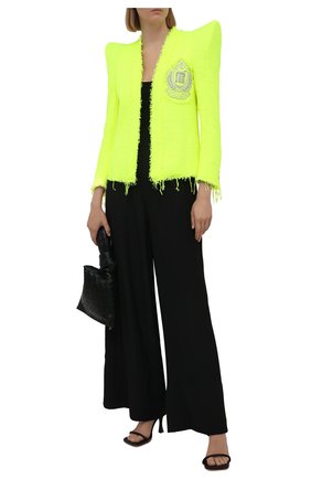 Женский жакет BALMAIN зеленого цвета по цене 297500 руб., арт. VF0SC020/XA01 | Фото 2 Женский жакет BALMAIN зеленого цвета, арт. VF0SC020/XA01 | Фото 2