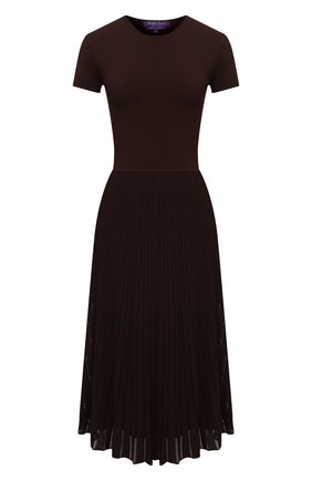 Женское платье из вискозы RALPH LAUREN коричневого цвета по цене 215500 руб., арт. 290849799 | Фото 1 Женское платье из вискозы RALPH LAUREN коричневого цвета, арт. 290849799 | Фото 1 (Случай: Повседневный; Материал подклада: Вискоза; Материал внешний: Вискоза; Рукава: Короткие; Длина Ж (юбки, платья, шорты): Миди; Женское Кросс-КТ: Платье-одежда; Стили: Кэжуэл)