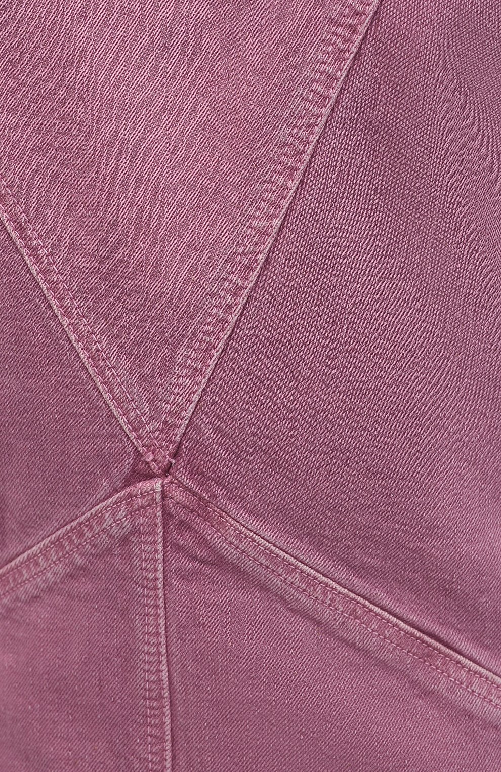 Женское джинсовое платье ISABEL MARANT ETOILE розового цвета, арт. R01891-21P065E/LAURE | Фото 5 (Кросс-КТ: Деним; Длина Ж (юбки, платья, шорты): Мини; Случай: Повседневный; Региональные ограничения белый список (Axapta Mercury): RU; Материал внешний: Хлопок, Деним; Рукава: 3/4; Стили: Романтичный; Женское Кросс-КТ: Платье-одежда)