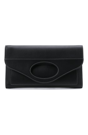 Женская сумка pocket BURBERRY черного цвета, арт. 8041251 | Фото 1 (Ремень/цепочка: На ремешке; Сумки-технические: Сумки через плечо; Материал: Натуральная кожа; Размер: medium)