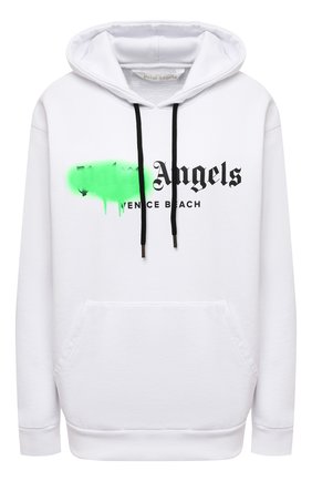 Женский хлопковое худи PALM ANGELS белого цвета по цене 33950 руб., арт. PWBB023S21FLE0080170 | Фото 1 Женский хлопковое худи PALM ANGELS белого цвета, арт. PWBB023S21FLE0080170 | Фото 1