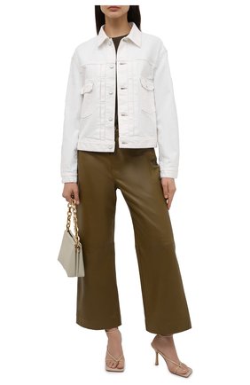 Женская джинсовая куртка MOUSSY белого цвета по цене 35050 руб., арт. 025ESC11-1260 | Фото 2 Женская джинсовая куртка MOUSSY белого цвета, арт. 025ESC11-1260 | Фото 2