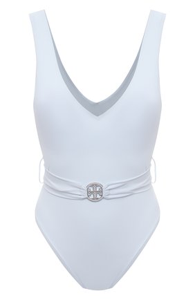 Женский слитный купальник TORY BURCH голубого цвета по цене 23500 руб., арт. 73220 | Фото 1 Женский слитный купальник TORY BURCH голубого цвета, арт. 73220 | Фото 1