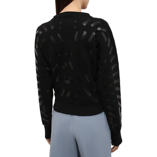 фото Хлопковый пуловер maison margiela