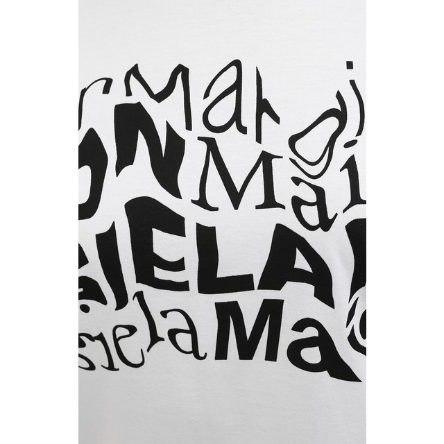 фото Хлопковая футболка maison margiela