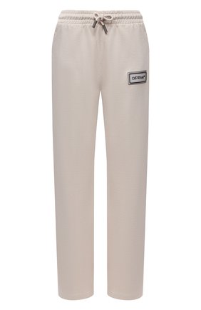Женские хлопковые брюки OFF-WHITE серого цвета по цене 44200 руб., арт. 0WCH008S21JER001 | Фото 1 Женские хлопковые брюки OFF-WHITE серого цвета, арт. 0WCH008S21JER001 | Фото 1