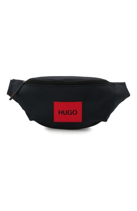 Мужская текстильная поясная сумка HUGO темно-синего цвета по цене 9900 руб., арт. 50455547 | Фото 1 Мужская текстильная поясная сумка HUGO темно-синего цвета, арт. 50455547 | Фото 1