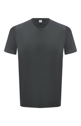 Мужская хлопковая футболка ASPESI темно-зеленого цвета, арт. S1 A 3107 C089 | Фото 1 (Материал внешний: Хлопок; Длина (для топов): Стандартные; Стили: Гранж; Принт: Без принта; Рукава: Короткие)
