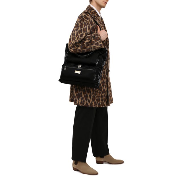 фото Текстильная сумка-шопер nero sicilia dna dolce & gabbana