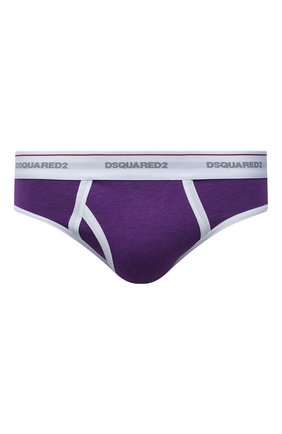 Мужские хлопковые брифы DSQUARED2 фиолетового цвета по цене 3850 руб., арт. D9L673560 | Фото 1 Мужские хлопковые брифы DSQUARED2 фиолетового цвета, арт. D9L673560 | Фото 1 (Кросс-КТ: бельё; Материал внешний: Хлопок; Мужское Кросс-КТ: Трусы)