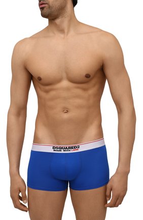 Мужские хлопковые боксеры DSQUARED2 темно-синего цвета по цене 5520 руб., арт. D9LC63530 | Фото 2 Мужские хлопковые боксеры DSQUARED2 темно-синего цвета, арт. D9LC63530 | Фото 2