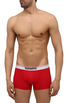 Мужские хлопковые боксеры DSQUARED2 красного цвета по цене 5520 руб., арт. D9LC63530 | Фото 2 Мужские хлопковые боксеры DSQUARED2 красного цвета, арт. D9LC63530 | Фото 2