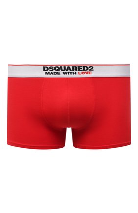 Мужские хлопковые боксеры DSQUARED2 красного цвета, арт. D9LC63530 | Фото 1 (Материал внешний: Хлопок; Кросс-КТ: бельё; Мужское Кросс-КТ: Трусы)