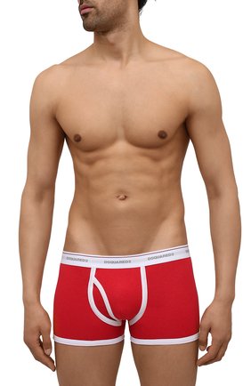 Мужские хлопковые боксеры DSQUARED2 красного цвета по цене 4495 руб., арт. D9LD93560 | Фото 2 Мужские хлопковые боксеры DSQUARED2 красного цвета, арт. D9LD93560 | Фото 2