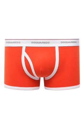 Мужские хлопковые боксеры DSQUARED2 оранжевого цвета, арт. D9LD93560 | Фото 1 (Мужское Кросс-КТ: Трусы; Материал внешний: Хлопок; Кросс-КТ: бельё)