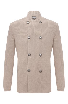 Мужской хлопковый кардиган BRUNELLO CUCINELLI бежевого цвета по цене 124500 руб., арт. M2873326 | Фото 1 Мужской хлопковый кардиган BRUNELLO CUCINELLI бежевого цвета, арт. M2873326 | Фото 1 (Материал внешний: Хлопок; Длина (для топов): Стандартные; Стили: Кэжуэл; Рукава: Длинные; Мужское Кросс-КТ: Кардиган-одежда; Региональные ограничения белый список (Axapta Mercury): RU)