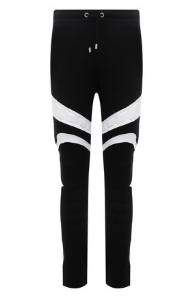 Мужские хлопковые брюки BALMAIN черного цвета по цене 162500 руб., арт. VH00B040/B096 | Фото 1 Мужские хлопковые брюки BALMAIN черного цвета, арт. VH00B040/B096 | Фото 1