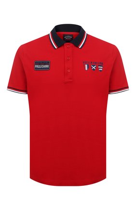 Мужское хлопковое поло PAUL&SHARK красного цвета по цене 22550 руб., арт. 21411303/C00 | Фото 1 Мужское хлопковое поло PAUL&SHARK красного цвета, арт. 21411303/C00 | Фото 1