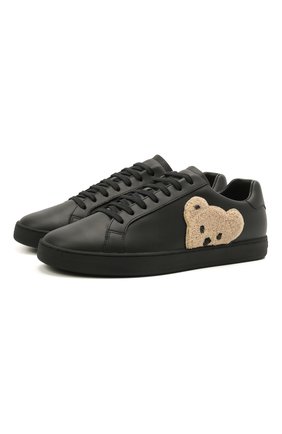 Мужские кожаные кеды PALM ANGELS черного цвета по цене 33600 руб., арт. PMIA058S21LEA0011060 | Фото 1 Мужские кожаные кеды PALM ANGELS черного цвета, арт. PMIA058S21LEA0011060 | Фото 1