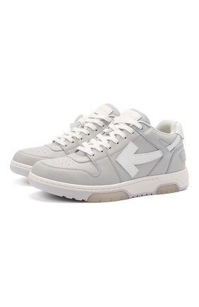 Мужские кожаные кеды out of office OFF-WHITE светло-серого цвета по цене 33950 руб., арт. 0MIA189S21LEA0010501 | Фото 1 Мужские кожаные кеды out of office OFF-WHITE светло-серого цвета, арт. 0MIA189S21LEA0010501 | Фото 1