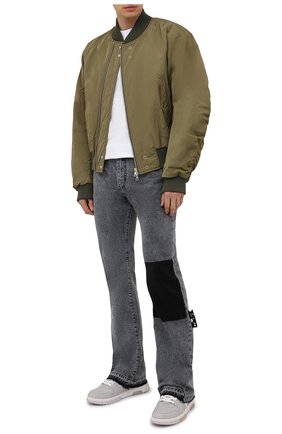 Мужские кожаные кеды out of office OFF-WHITE светло-серого цвета по цене 33950 руб., арт. 0MIA189S21LEA0010501 | Фото 2 Мужские кожаные кеды out of office OFF-WHITE светло-серого цвета, арт. 0MIA189S21LEA0010501 | Фото 2