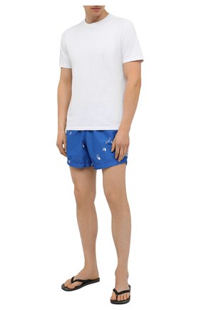 Мужские плавки-шорты OFF-WHITE синего цвета по цене 29550 руб., арт. 0MFA003S21FAB005 | Фото 2 Мужские плавки-шорты OFF-WHITE синего цвета, арт. 0MFA003S21FAB005 | Фото 2