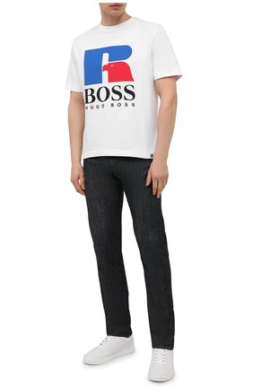 Мужские джинсы BOSS темно-серого цвета по цене 18000 руб., арт. 50453107 | Фото 2 Мужские джинсы BOSS темно-серого цвета, арт. 50453107 | Фото 2