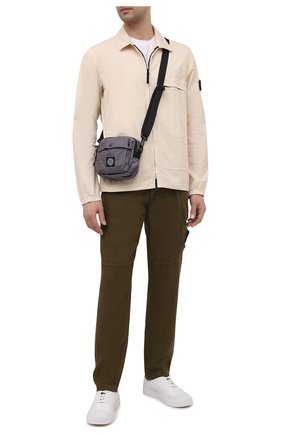 Мужская текстильная сумка STONE ISLAND темно-серого цвета по цене 19250 руб., арт. 741590270 | Фото 2 Мужская текстильная сумка STONE ISLAND темно-серого цвета, арт. 741590270 | Фото 2