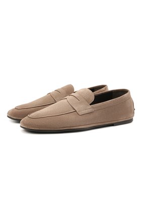 Мужские замшевые пенни-лоферы TOD’S бежевого цвета по цене 46550 руб., арт. XXM02F00010BYE | Фото 1 Мужские замшевые пенни-лоферы TOD’S бежевого цвета, арт. XXM02F00010BYE | Фото 1