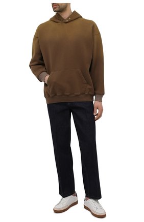 Мужской хлопковое худи FEAR OF GOD коричневого цвета по цене 54100 руб., арт. FG50-061FLC | Фото 2 Мужской хлопковое худи FEAR OF GOD коричневого цвета, арт. FG50-061FLC | Фото 2