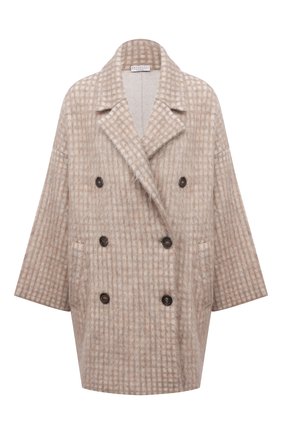 Женское пальто BRUNELLO CUCINELLI бежевого цвета по цене 349500 руб., арт. M2I182506P | Фото 1 Женское пальто BRUNELLO CUCINELLI бежевого цвета, арт. M2I182506P | Фото 1 (Рукава: Длинные; Материал внешний: Шерсть; Стили: Кэжуэл)