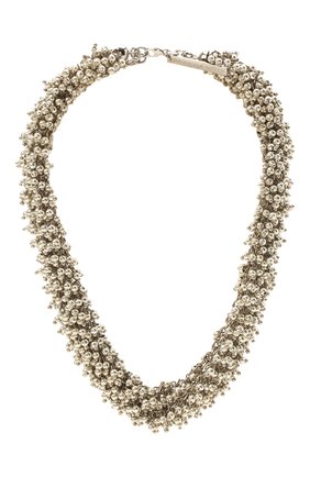 Женское колье DRIES VAN NOTEN серебряного цвета по цене 57000 руб., арт. 211-19104-058 | Фото 1 Женское колье DRIES VAN NOTEN серебряного цвета, арт. 211-19104-058 | Фото 1